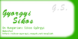 gyorgyi sikos business card
